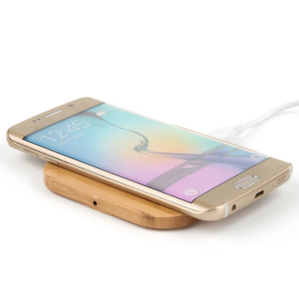 Qi Беспроводное зарядное устройство тонкая деревянная подкладка зарядный коврик для samsung Galaxy Note 9 iphone Беспроводное зарядное устройство зарядка для мобильного телефона