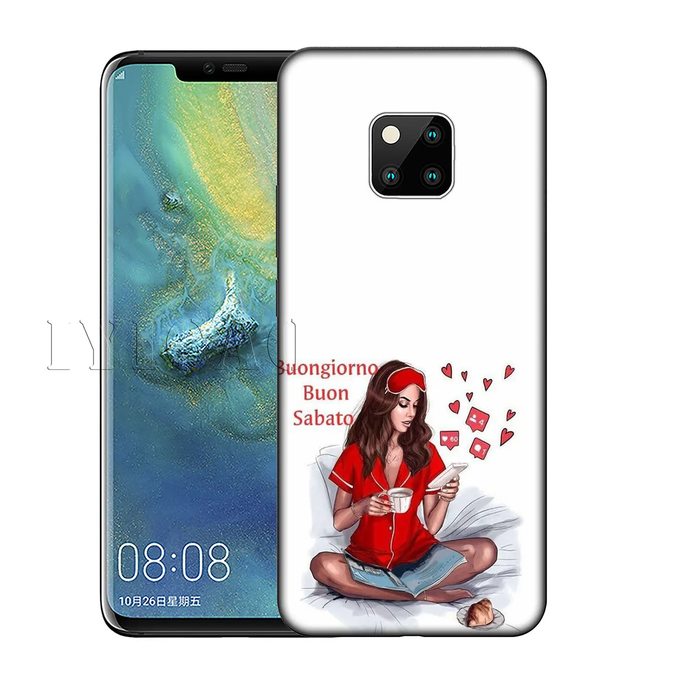 Силиконовый мягкий чехол для Huawei Nova Smart 5 5T 5i 4E 4 3i 3 2i 2 Lite Mate 30 20 10 Pro Lite|Бамперы| |