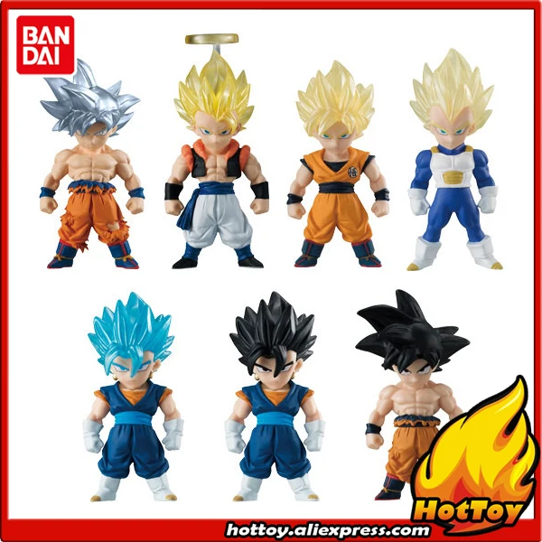 

100% Original BANDAI ADVERGE Special Toy Figure - Full Set of 7 Pcs Son Goku Vegeta Gogeta Vegetto from "Dragon Ball Super