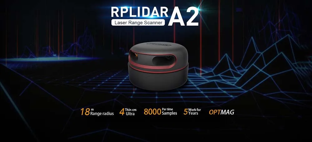 Обновление RPLIDAR 360 градусов лазерный сканер Development Kit A2M8, 5~ 15Hz12M диапазон для отображения локализации/моделирования окружающей среды