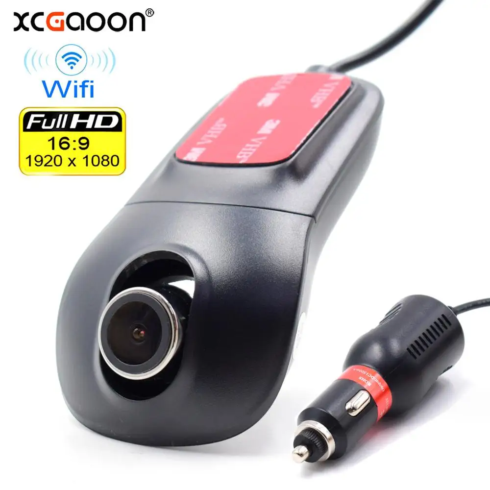 

XCGaoon Car DVR Dash Camera 1080P Night Version 12MP 170 Wide Angle Lens WiFi Registrator Dash Cam DVR With Car Charger