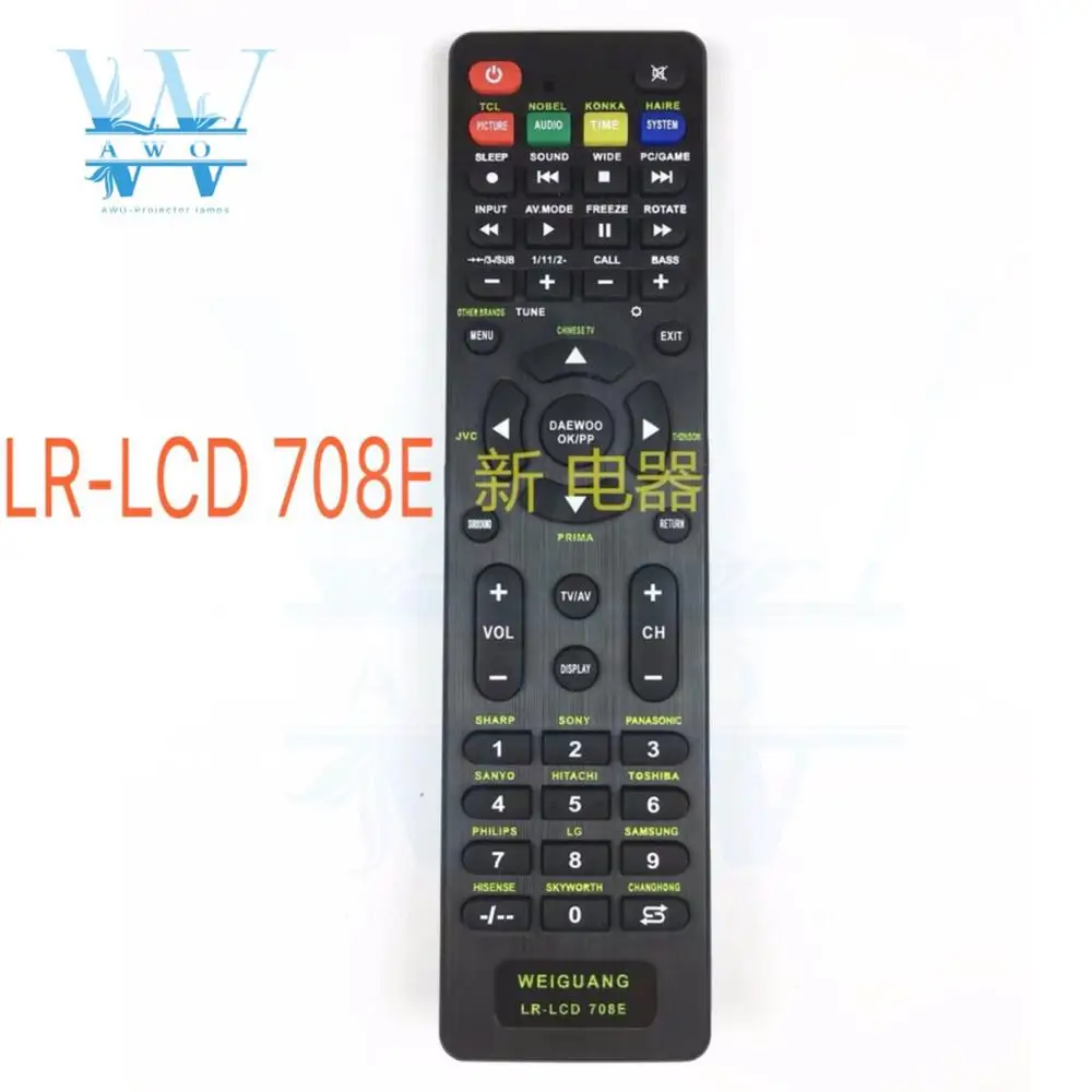 Awo New Universal Remote Control For Haier Vestel Gryndig Daewoo Hisense Led Lcd Tv Lrlcd 708e