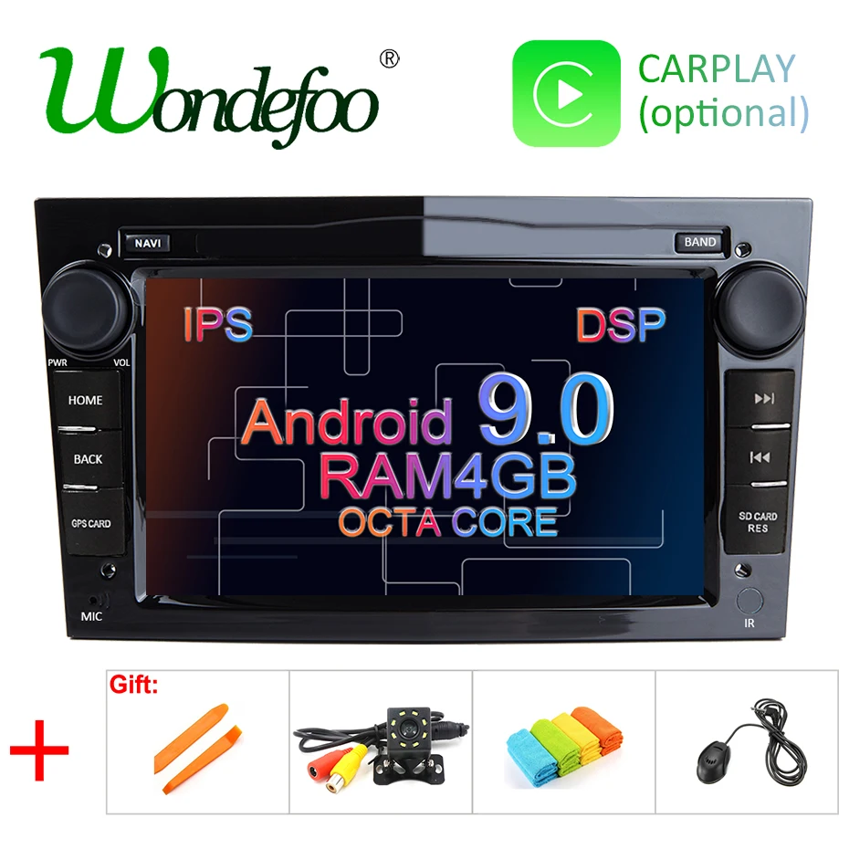 Best 4G Android 9.0 DSP 2 DIN Car Radio GPS For Opel Vauxhall Astra H G J Vectra Antara Zafira Corsa Vivaro Meriva Veda NO DVD Player 0