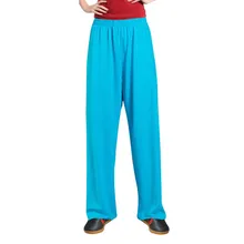 Летние Удобные Свободные спортивные брюки для мужчин Тай Чи китайский стиль хлопковые мужские штаны Йога Единоборства брюки плюс размер