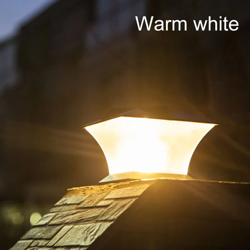 Cerca de Luz da Lâmpada Paisagem à Prova Decorações do Jardim da Lâmpada Solar Powered Convés Quadrado d' Água Ip65 Veiw Paisagem Led Pós Cap 7 Cerca de Luz Da Lâmpada Paisagem À