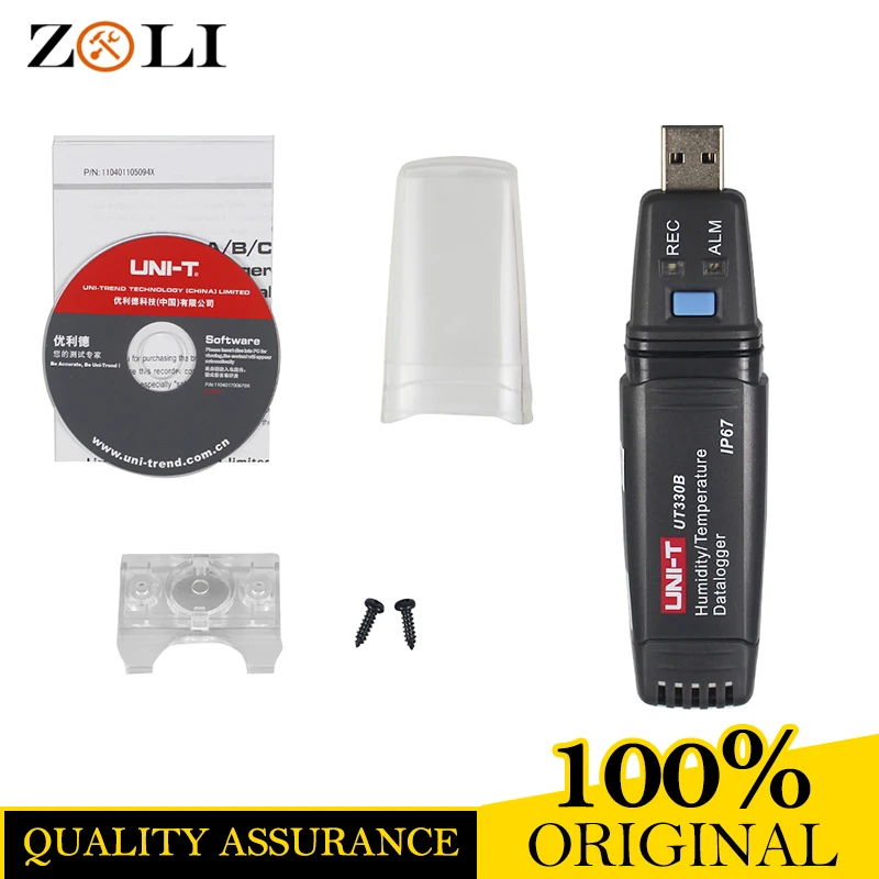 

UNI-T UT330B Mini High-precision Thermometer Hygrometer UT330B USB Temperature Humidity Data Recording Logger Meter