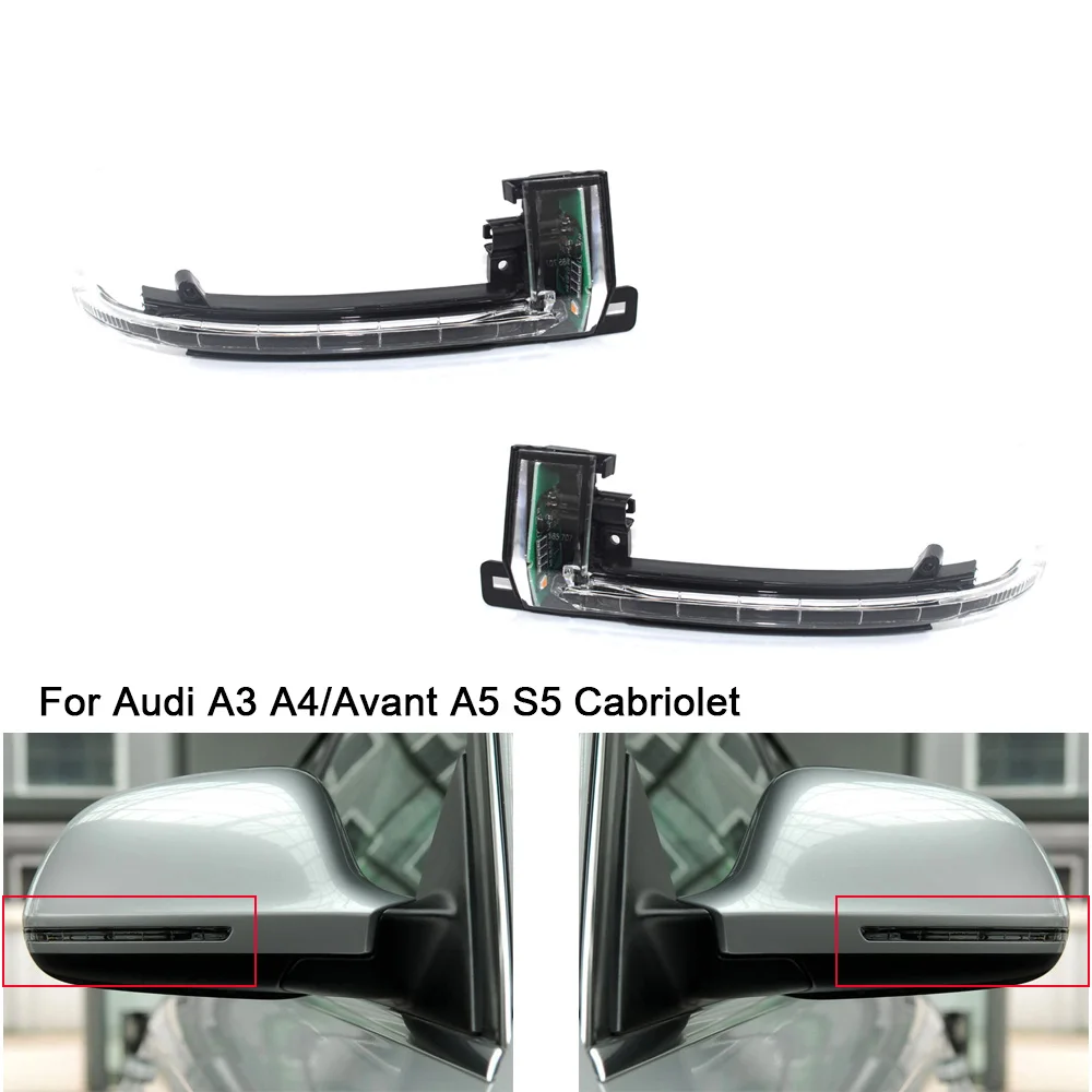 

Left Right Rearview Side Wing Mirror Indicator Turn Signal Light Lamp 8K0949101C For Audi A3 A4 Quattro B8 A5 S5 2009-2016