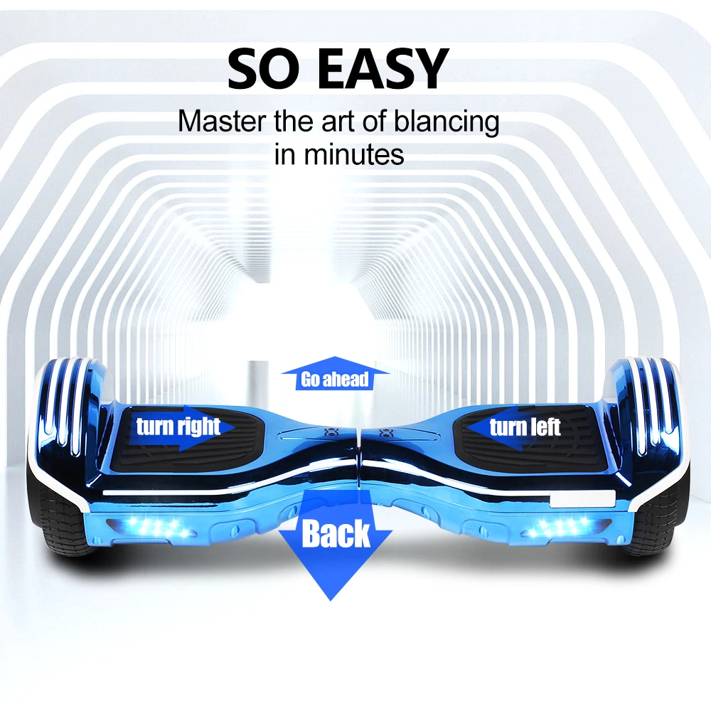 6.5 Inch Hoverboard Electric Scooters Smart Electric Skateboard Self Balance Scooter Bluetooth Speaker LED Hover Board Oxboard
