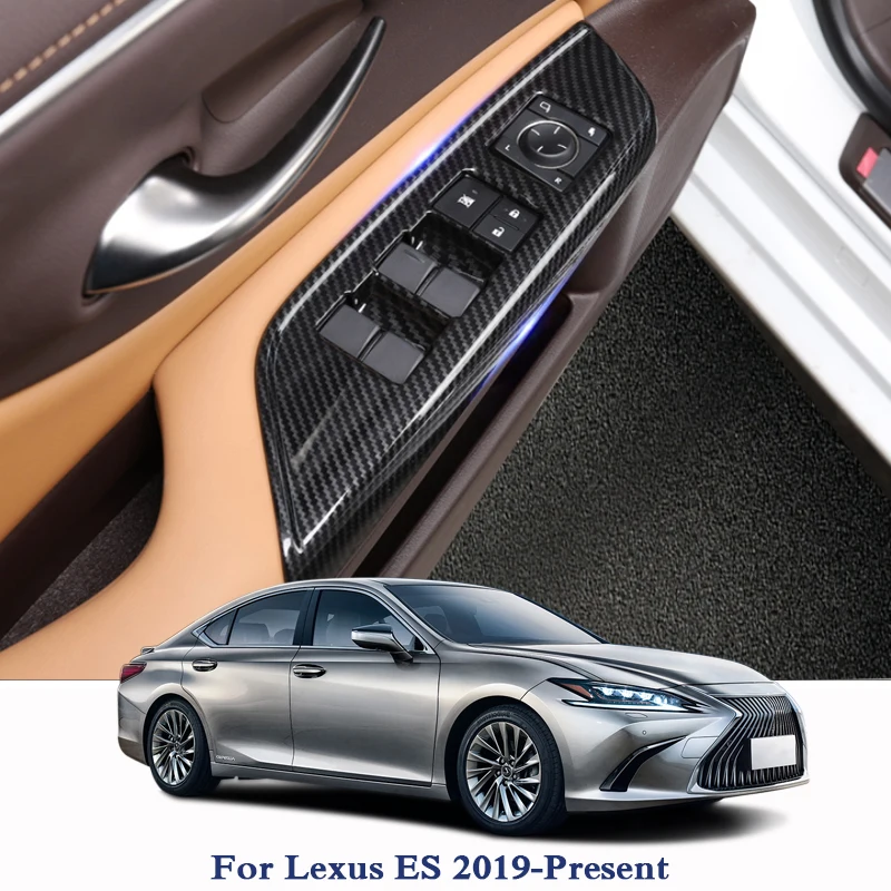 Us 49 54 15 Off For Lexus Es 2019 Present Car Styling Internal Door Window Lift Switch Sequin Internal Decorations Sticker Auto Interior Frame In