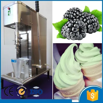

Commercial table model 80L/H 930ml mixing bowl capacity frozen yogurt blending machine ice cream mixer for sale