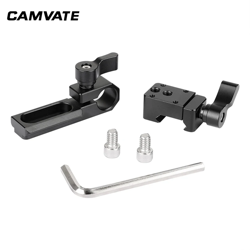 CAMVATE Rod Clamp 15 мм Railblock для DSLR 15 мм рельсовый Риг система поддержки штанги C1103 камера аксессуары для фотосъемки