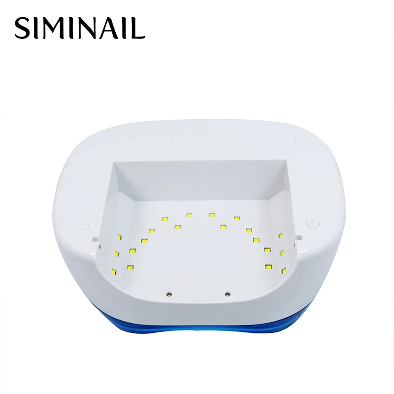 SIMINAIL УФ светодиодный светильник для ногтей 36 Вт с ящик-органайзер для хранения для маникюр Гель Светодиодный УФ лампа для ногтей 36 Вт синий