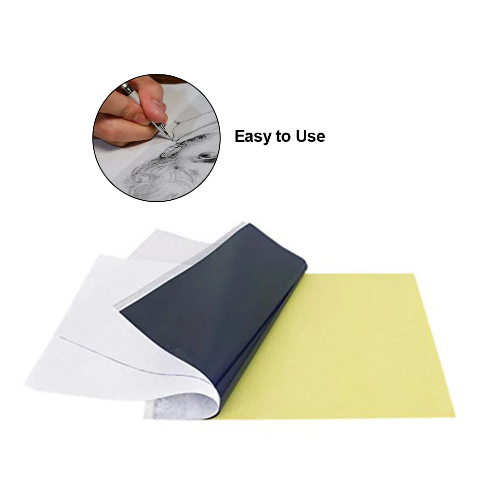 

100 Sheets A4 Transfer Stencil Paper Tattoo Practice Skin for Tattoo Needle Machine Body Arts Tattoo Accessories