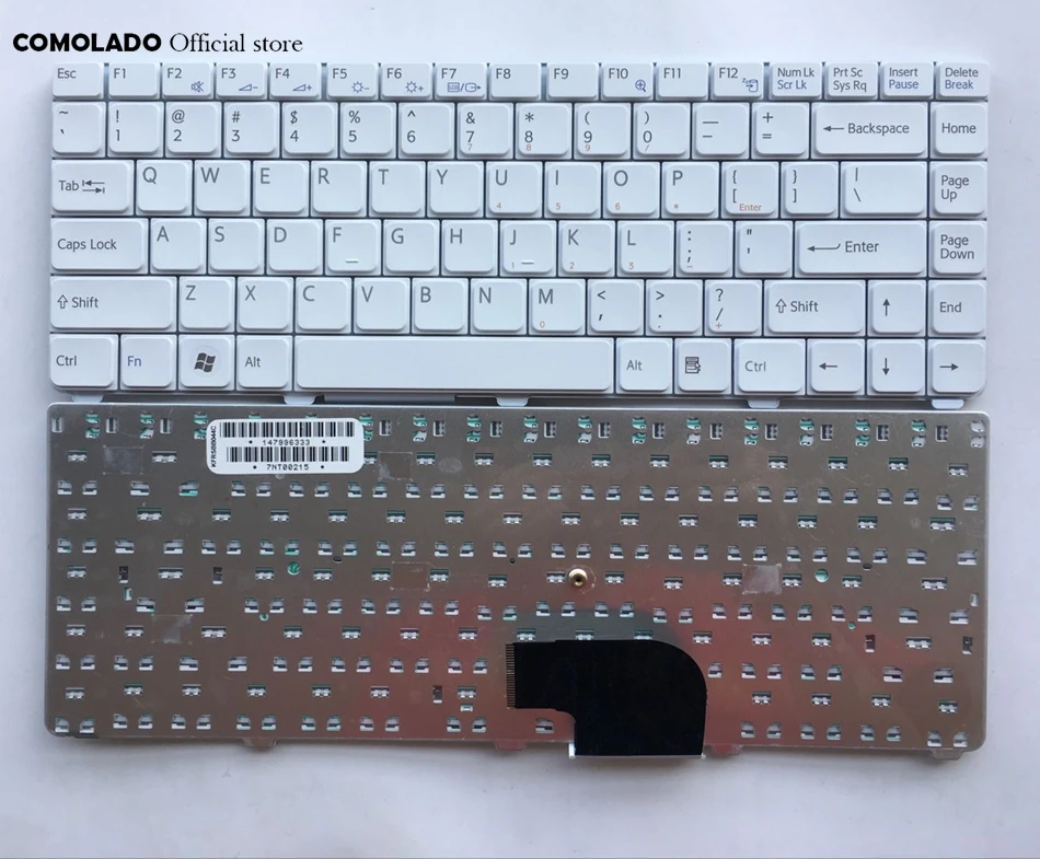 US English Keyboard For SONY VAIO VGN-C White keyboard US Layout