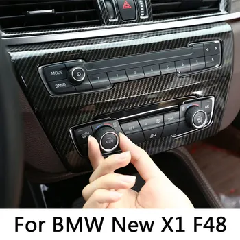 

Carbon Fiber For BMW new X1 F48 20i 25i 25l 2016-2019 ABS Center AC Outlet Vent Cover Trim Car Accessories For BMW X2 F47 2018