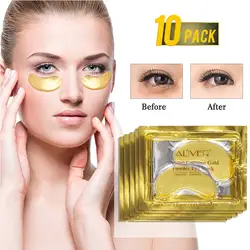 10 пар коллагеновый глаз патч лечение для темных кругов мешки для глаз отечность против морщин золотые маски для глаз