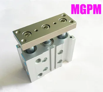 

MGPM32X25 Double Action Three Rod Guided Pneumatic Cylinder non rotating pneumatic 1.5MPa MGPM series mgpm32-25 32*25 32x25