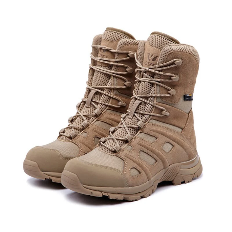 Shoes Men Sneakers Leather Waterproof Breathable Army Tactical Military