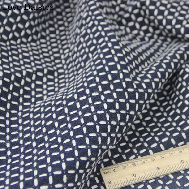 

Polyester/Nylon BLACK White Lattice Check Blended Fabrics Tissue Cloth for DIY Handcraft Spring Outwear Home Decor Tela Textile