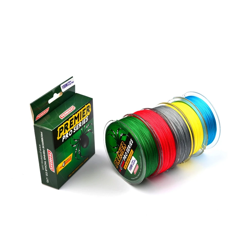 

100M Braid Fishing 4 Braid 5 Color Braided Line Used for Fishery Multifilament Pe Line Multicolor Superbraid Fishing Line+Box