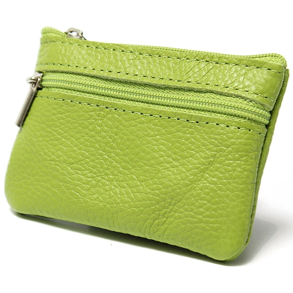 Leather Wallet With Zipper Coin Purse