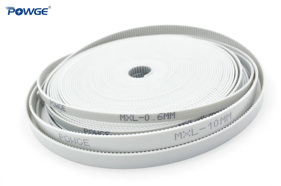 Ремень синхронный POWGE PU MXL ширина 6 мм 10 15 шаг 2 032 мм|mxl timing belt|synchronous belttiming belt |