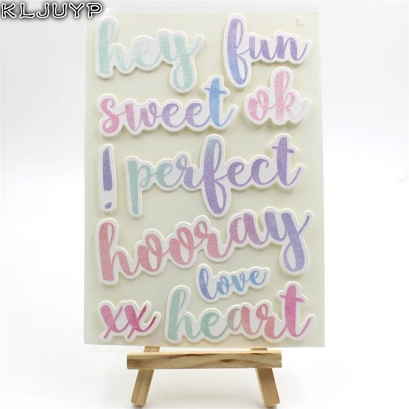 

KLJUYP Sweet Self- adhesive Sticker for Scrapbooking/ DIY Crafts/ Card Making Decoration