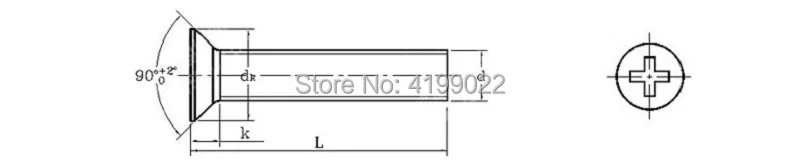 Black nylon Flat screws -000