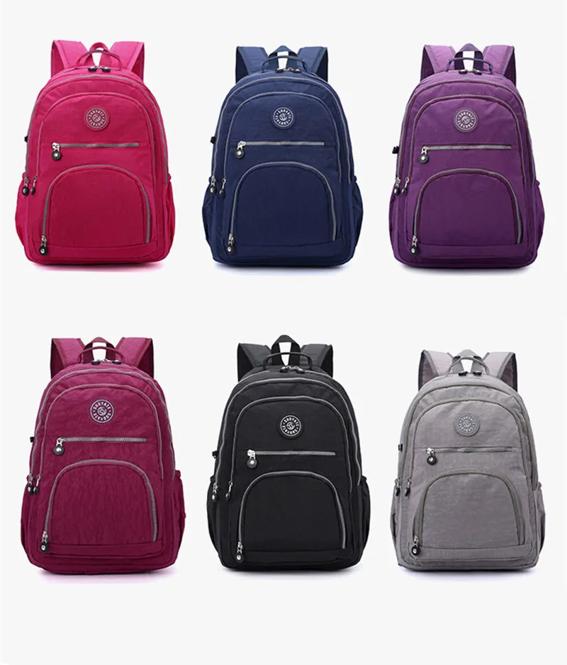 Школьный рюкзак для девочек-подростков Mochila Feminina Kipled, женские рюкзаки, нейлоновый водонепроницаемый повседневный рюкзак для ноутбука, женский рюкзак