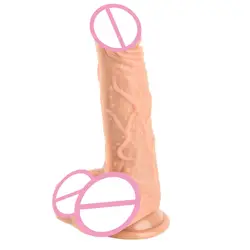 Мягкие присоски фаллоимитатор реалистичный пенис искусственный член 190*35 мм большие фаллоимитаторы для Женский мастурбатор взрослых