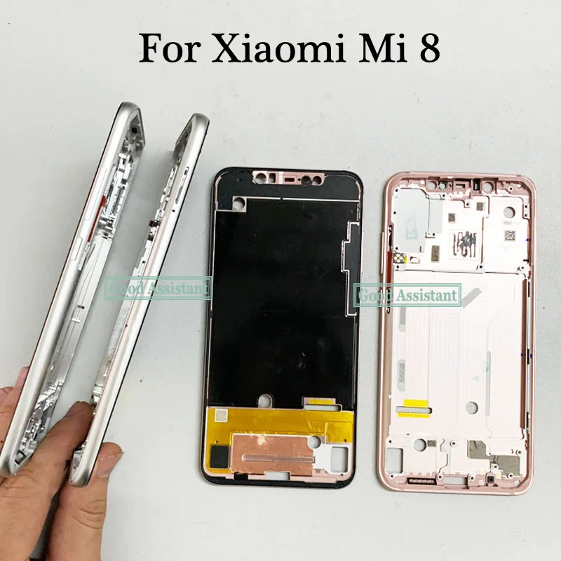 Оригинальный б/у 6 2 дюймов для Xiaomi Mi 8 MI8 Передняя панель корпуса ЖК-дисплея