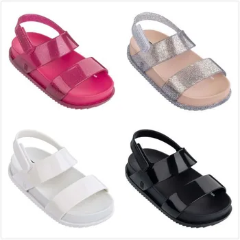 

Mini Melissa 2020 New Children Shoes Sandals For Girls Casual Sandals Wear-resistant Children Melissa Beach Sandals