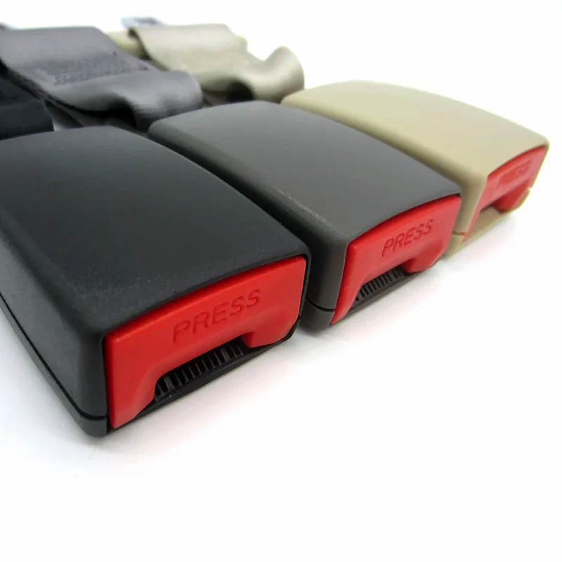 Металл язык Ширина 21 мм автомобильный ремень Детская безопасность расширение ремней безопасности расширители для авто Ремни ребенок Стульчики детские-черный, бежевый серый