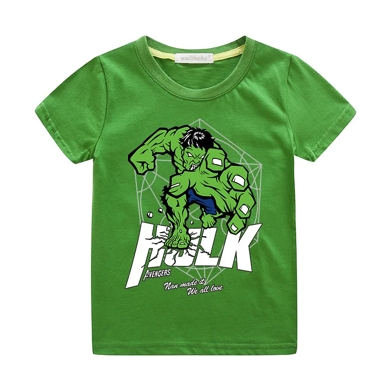 

Kids Boys Hero Hulk T-shirts Clothes Children Summer Short Sleeve Tshirts Clothing Girls White Casual Tee Top Clothing ZA021