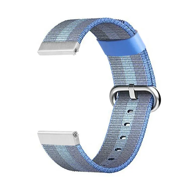 20 мм 22 ремешок для samsung galaxy watch active 42 46 мм gear sport s2 s3 huawei watch GT 2 pro amazfit 1 2 s bip pace нейлоновый ремешок - Цвет ремешка: tahoe blue