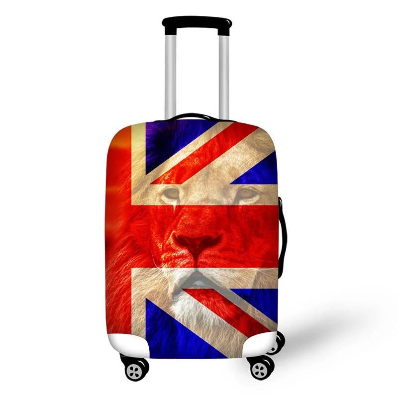 Flag eagle lion tiger travel accessories suitcase protective covers 18-30 inch elastic luggage dust cover case stretchable bag