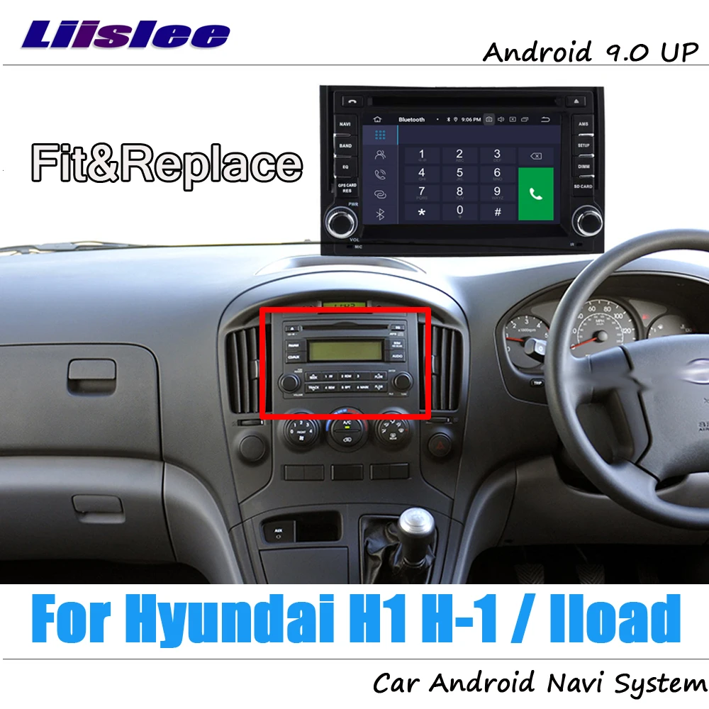 Clearance Liislee Android 9 4+32G For Hyundai H1 H-1 Iload 2007~2012 Stereo Car Video Carplay GPS Navi Map Navigation System Multimedia 1