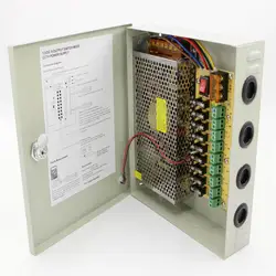 9CH AC100-240V к DC12V 10A 120 Вт светодио дный драйвер Питание Box адаптер трансформатор для видеонаблюдения Камера Светодиодные ленты свет шнура