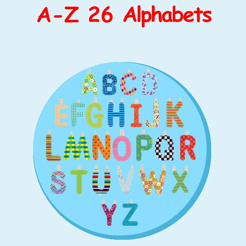 

A To Z 26 Alphabet Letter Colorful Cloth Book Crib Bed Stroller Hanging Bumper Early Learning Resources Educational Toys