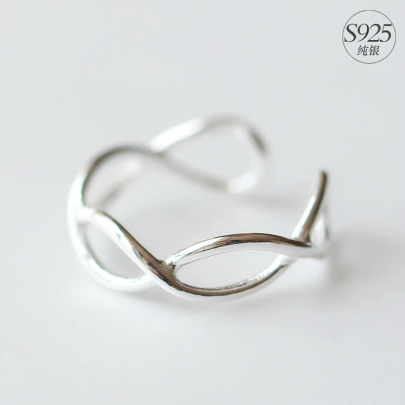 

MIESTILO Small Classic 925-sterling-silver Cute Simple Love Wave Ring | Korean Film Fashion Accesories Sterling-silver-jewelry