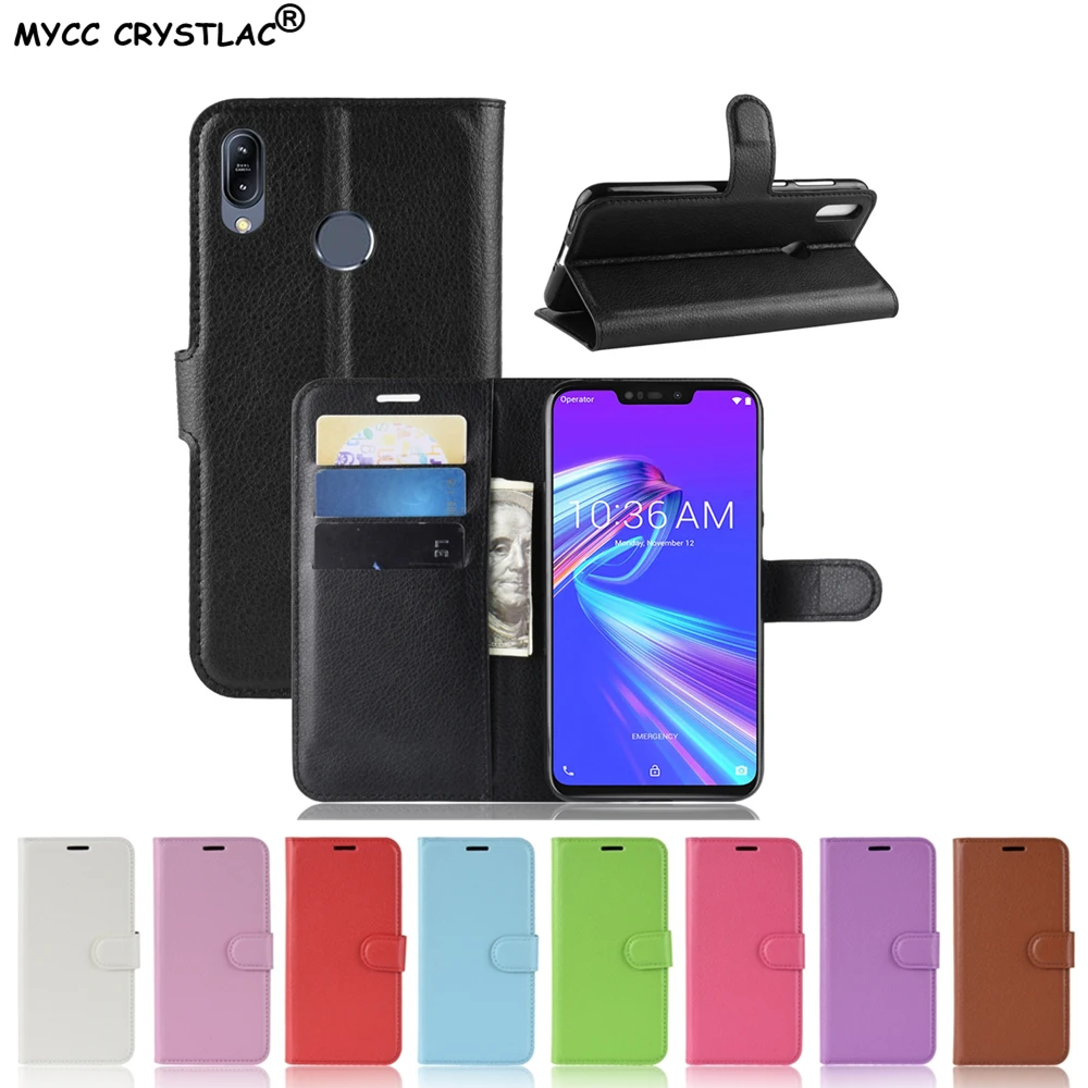 

For Asus ZenFone Max Pro M2 ZB633KL Case Flip Luxury PU Leather Phone Case For Asus ZenFone Max Pro M2 ZB631KL Case Back Cover