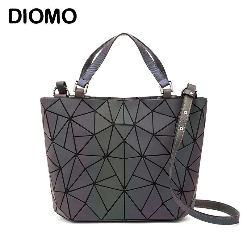 DIOMO sac a main femme luxury Luminous geometric bag 2019 ladies hand bag and messenger bag ...