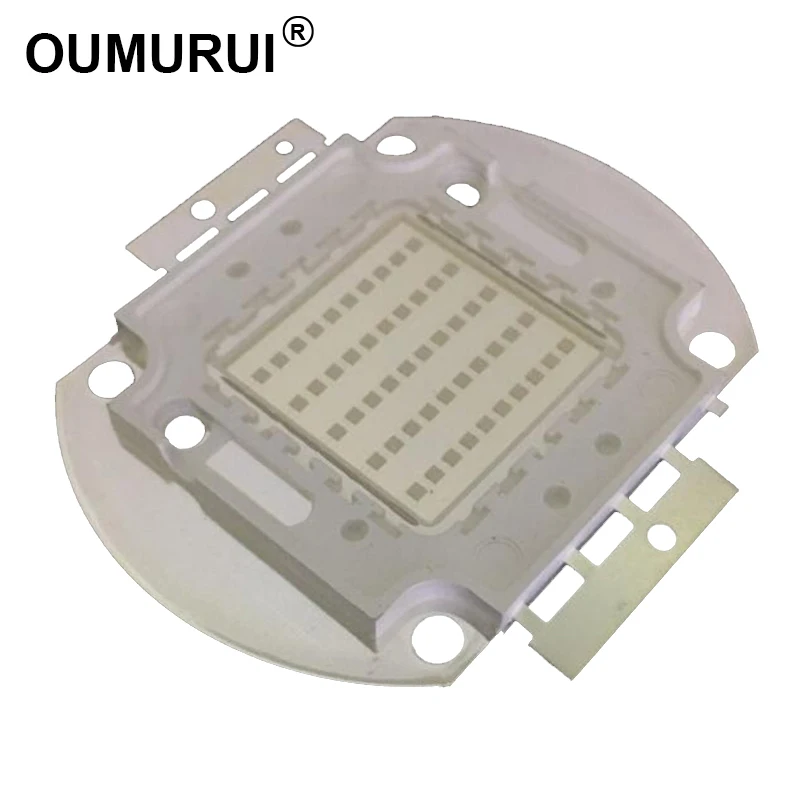 10 Вт/20 Вт/30 Вт/50 Вт/100 Вт UV365nm высокой мощности светодиодный COB Чип лампы фиолетовый прожекторы 365-370nm 45mil 1 шт