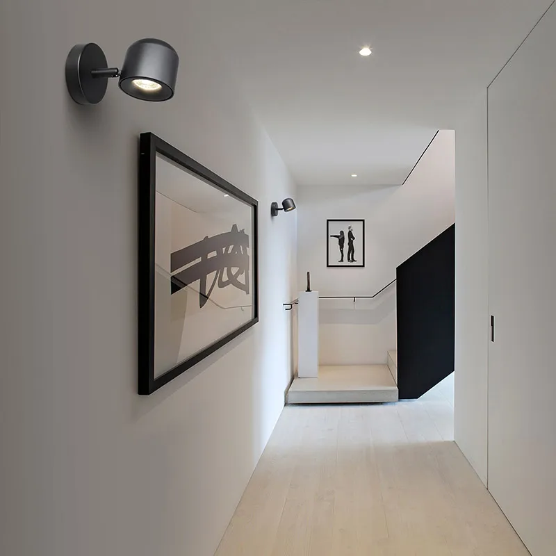  Aisilan Wall Lamp Modern Style Wall light Adjustable Black/White 7W for Bedroom Foyer Mirror Light  - 32871195670