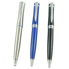 500 шт./компл. DHL из нержавеющей стали Подарочная шариковая ручка Прямая с фабрики рекламный шар ручка металл сталь