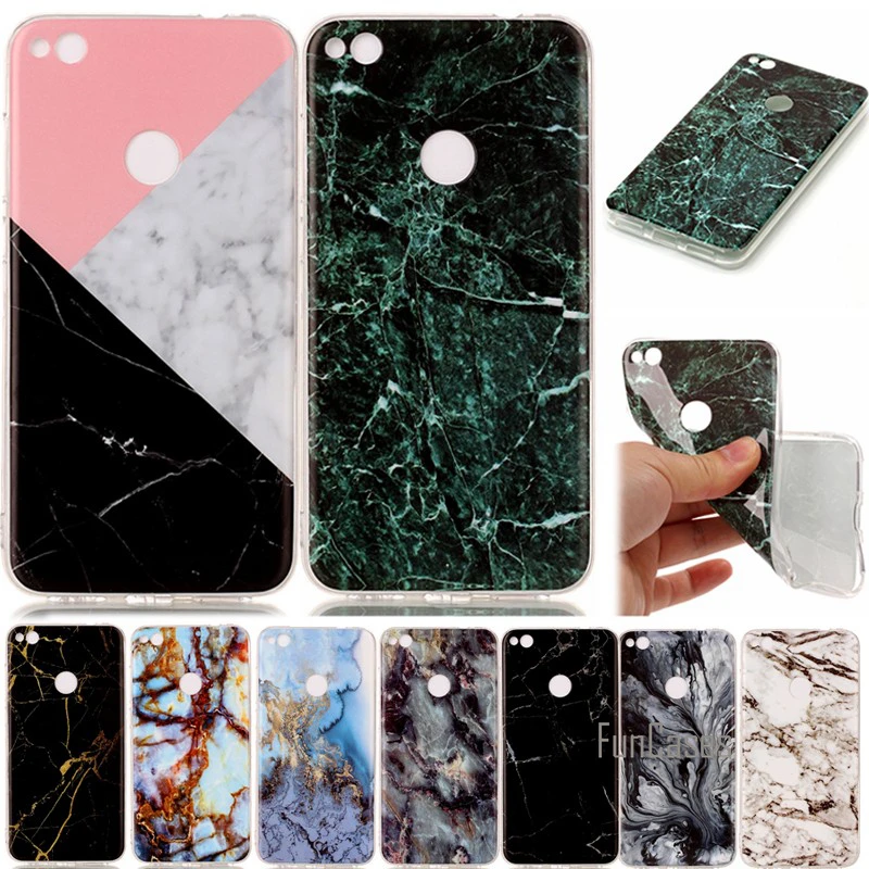 

Etui Capinhas Para For Huawei P8 Lite P8Lite 2017 Cases Silicon Marble Stone Cover Case Soft Shell Hoesje Capa Coque Carcasa