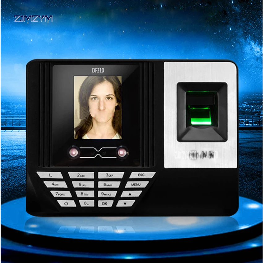 DF310 face recognition attendance fingerprint punch card