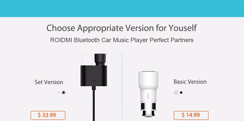 Xiaomi ROIDMI Car Dual Cigarette Lighter Splitter for Charger Adapter (2)