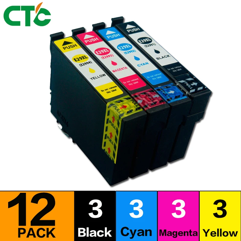 

12x 29 XL T29XL T2991 Ink Cartridges Compatible for XP235 XP-332 XP-335 XP432 XP-435 XP-355 255 XP-352printer inkjet