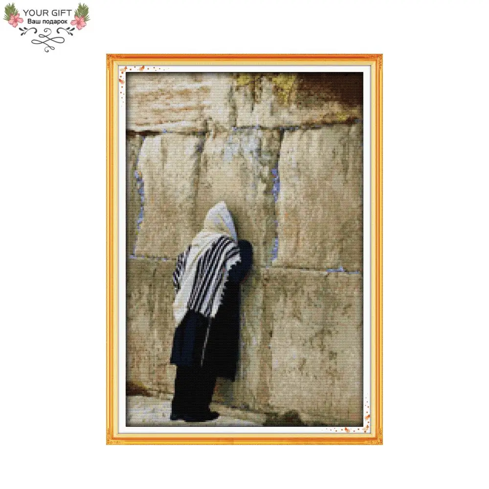 

Joy Sunday R635 14CT 11CT Counted and Stamped Home Decoration Western Wall Needlepoints Embroidery Cross Stitch kits